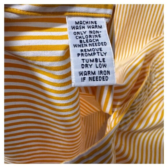 Ralph Lauren Shirt Men orange Stripe Button Down Long Sleeve Logo XL - Picture 3 of 4